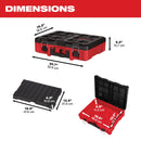 CAIXA FERRAMENTAS PACKOUT ORGANIZADOR MODULAR MILWAUKEE