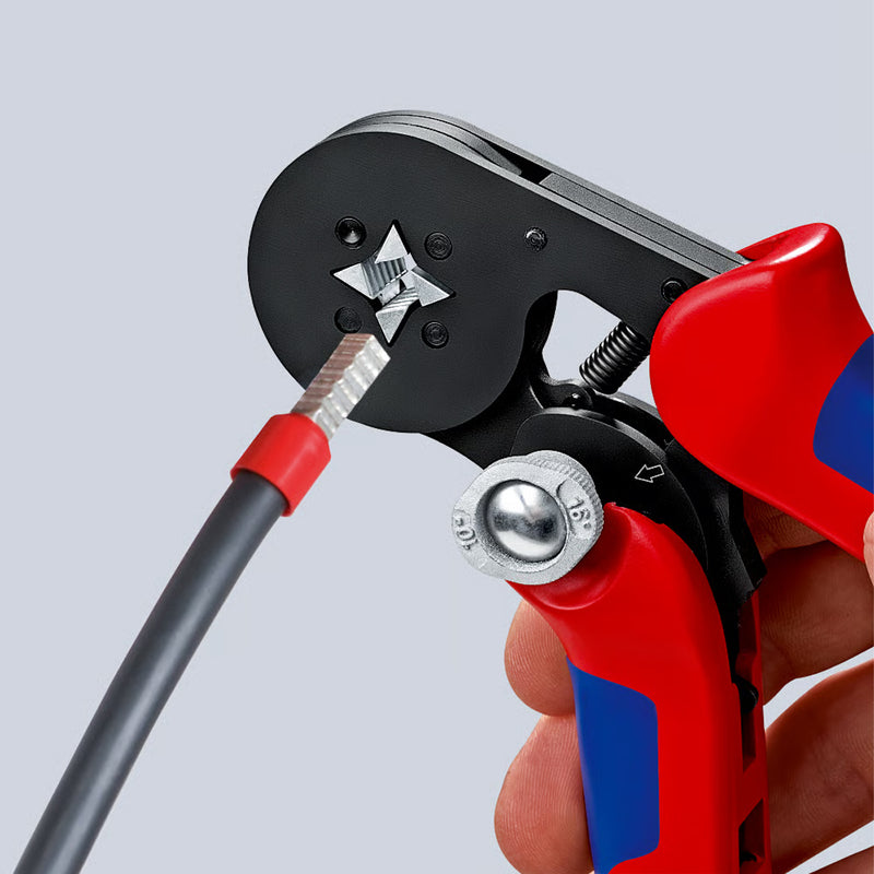 ALICATE PRENSA TERMINALCRIMP AUTO AJUSTAVEL 180MM KNIPEX 97 53 04