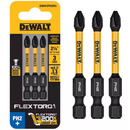 BITS PH2 FLEXTORQ 1/4 POL 3 PEÇAS DEWALT DWAF2PH2IR3