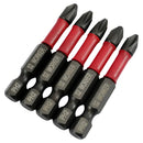 JOGO BITS PARAFUSADEIRA PH2 ENCAIXE 1/4 5 PEÇAS WORKER