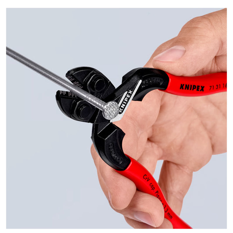 ALICATE CORTE CENTRAL 6.1/2 FORCA DUPLA COM RECESSO KNIPEX 71 31 160