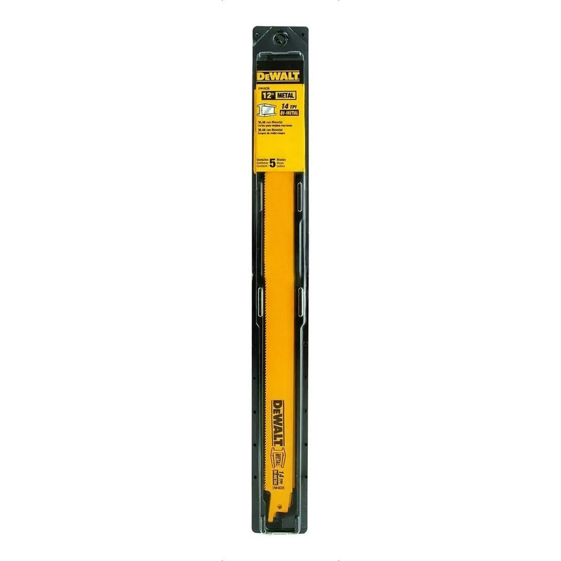 LAMINAS SERRA SABRE 12 POL 14 DENTES 5 PECAS DEWALT DW4838