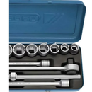 JOGO SOQUETES ESTRIADOS 7/8-2 POL ENCAIXE 3/4" 14 PECAS GEDORE