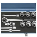 JOGO SOQUETES ESTRIADOS 1/2 10-32MM 25 PECAS GEDORE D19KMU