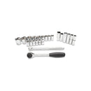 JOGO SOQUETE SEXTAVADO 1/2 10-34MM 23 PEÇAS SATA ST09526