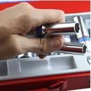 JOGO SOQUETES SEXTAVADO LONGO 10-32MM 1/2 15 PEÇAS KINGTONY