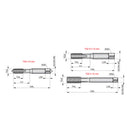 JOGO MACHO MANUAL AÇO RAPIDO M5 X 0,8MM E559 3 PEÇAS DORMER