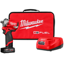 CHAVE IMPACTO MILWAUKEE M12 FUEL 1/2" 2555 (C/ 1 BATERIA, CARREGADOR E BOLSA))