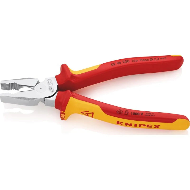 ALICATE UNIVERSAL VDE ISOLADO 1000V 8 POL KNIPEX 02 06 200