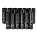 JOGO SOQUETES IMPACTO LONGO 1/2 10-24MM 13 PEÇAS SATA ST34398T