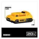 BATERIA DEWALT 20V MAX XR 2AH DCB203