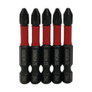 JOGO BITS PARAFUSADEIRA PH2 ENCAIXE 1/4 5 PEÇAS WORKER