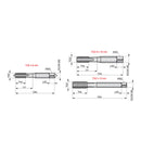 JOGO MACHO MANUAL AÇO RAPIDO M20 X 2.5MM E559 3 PEÇAS DORMER
