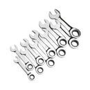 JOGO CHAVE COMBINADA CATRACA CURTA 10-19MM 10 PEÇAS SATA ST09025G