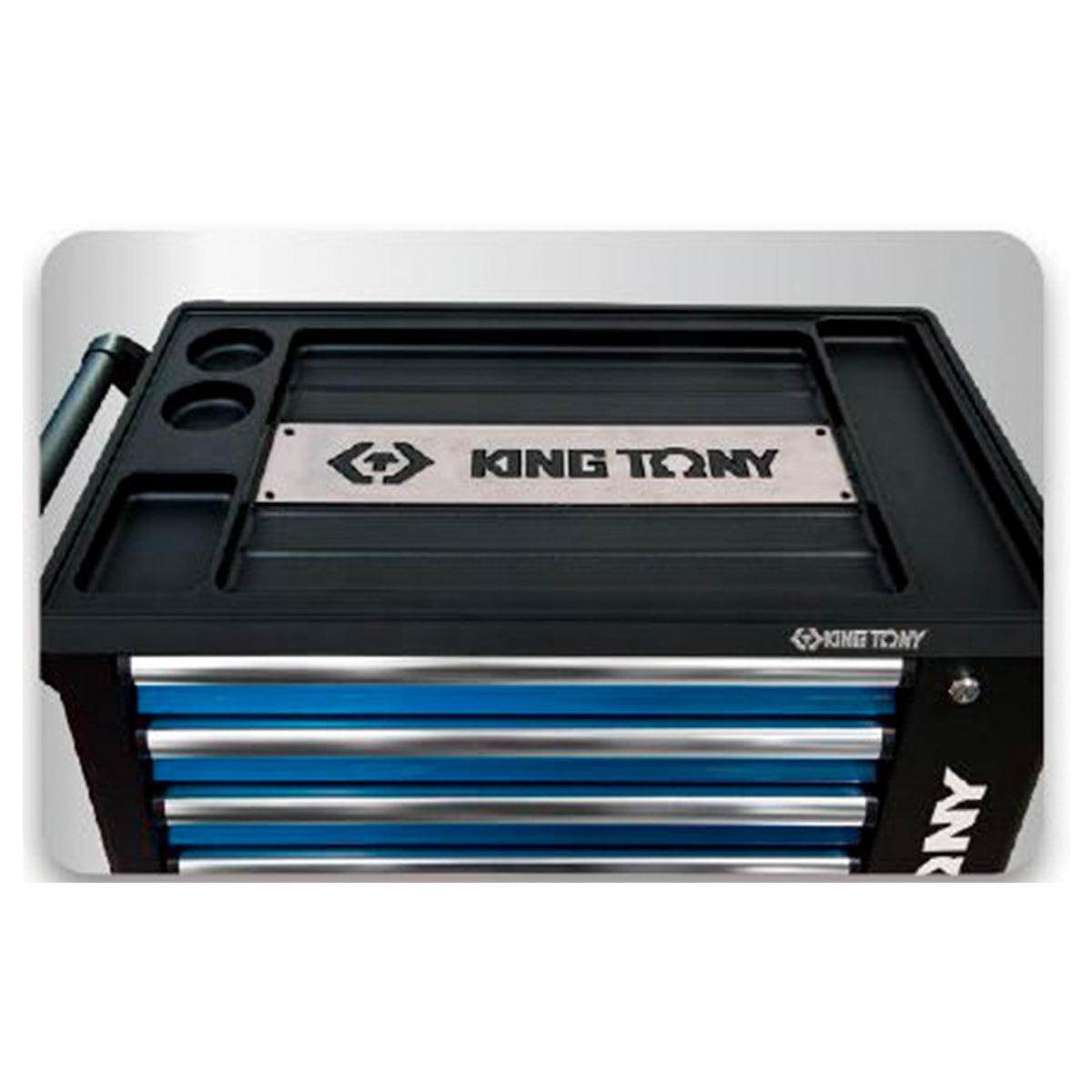 CARRINHO METALICO AZUL 7 GAVETAS 153 FERRAMENTAS KINGTONY