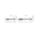 JOGO MACHO MANUAL AÇO RAPIDO M10 X 1.0MM E559 2 PEÇAS DORMER