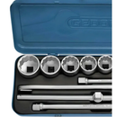 JOGO SOQUETES ESTRIADOS 7/8-2 POL ENCAIXE 3/4" 14 PECAS GEDORE