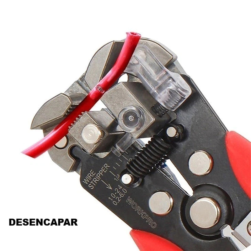ALICATE DESENCAPADOR FIOS AUTOMATICO CRIMPADOR WORKPRO