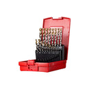 JOGO BROCAS ACO RAPIDO HSS TITANIO 01-10MM 19 PECAS DORMER A095201