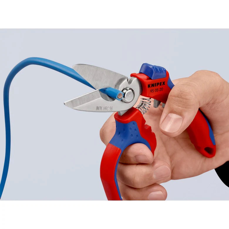 TESOURA ANGULAR ELETRICISTA CURVA 160MM KNIPEX 95 05 20 SB