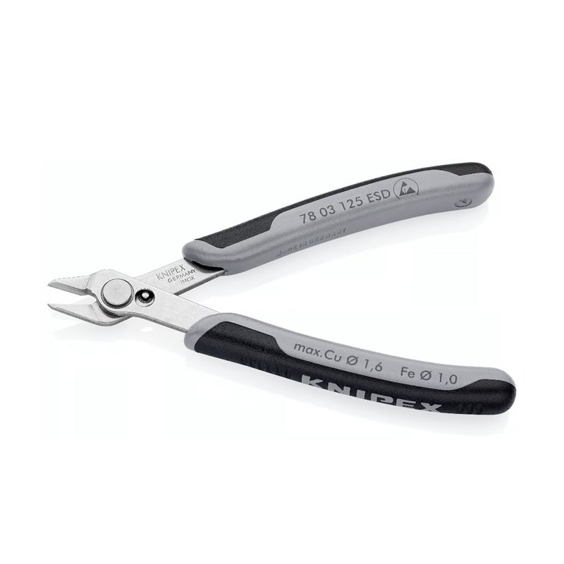 ALICATE CORTE 5 POL ESD PRECISAO ELETRONICA KNIPEX 78 03 125 ESD