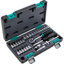 JOGO SOQUETES SEXTAVADOS 1/4 04-13MM 29 PEÇAS STELS