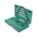 JOGO SOQUETE TORX 1/4 3/8 CHAVES E-TORX 35 PEÇAS SATA ST09010SJ