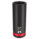 SOQUETE IMPACTO ENCAIXE 1/2 POL 21MM X 78MM MILWAUKEE