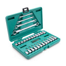 JOGO SOQUETE TORX 1/4 3/8 CHAVES E-TORX 35 PEÇAS SATA ST09010SJ