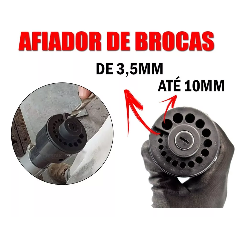 AFIADOR DE BROCAS 3.5-10MM FURADEIRA SPARTA