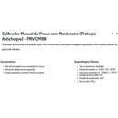 CALIBRADOR MANUAL INFLADOR AUTOMOTIVO PNEUS MANOMETRO POTENTE