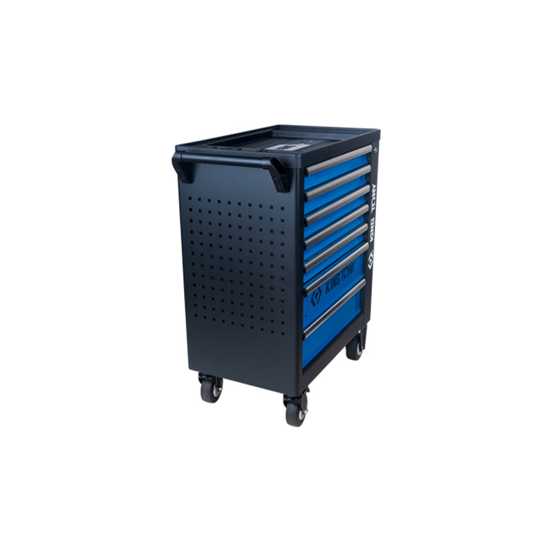 CARRINHO METALICO AZUL 7 GAVETAS 153 FERRAMENTAS KINGTONY
