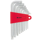 JOGO CHAVE TORX CURTA T10-T50 9 PEÇAS MTX