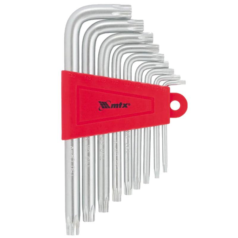 JOGO CHAVE TORX CURTA T10-T50 9 PEÇAS MTX