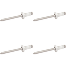 REBITE ALUMÍNIO MANDRIL AÇO 4,0X10MM 100UN NOVE54