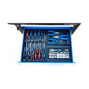 CARRINHO METALICO AZUL 7 GAVETAS 153 FERRAMENTAS KINGTONY