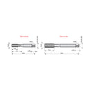 JOGO MACHO MANUAL AÇO RAPIDO M12 X 1.0MM E559 2 PEÇAS DORMER
