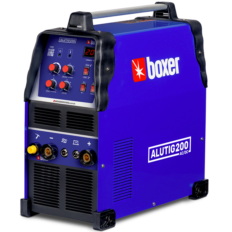 MAQUINA SOLDA INVERSORA ALUTIG200 TIG 200A 110/220V BOXER