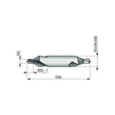 BROCA CENTRO AÇO RAPIDO HSS 04X10MM A200 DORMER