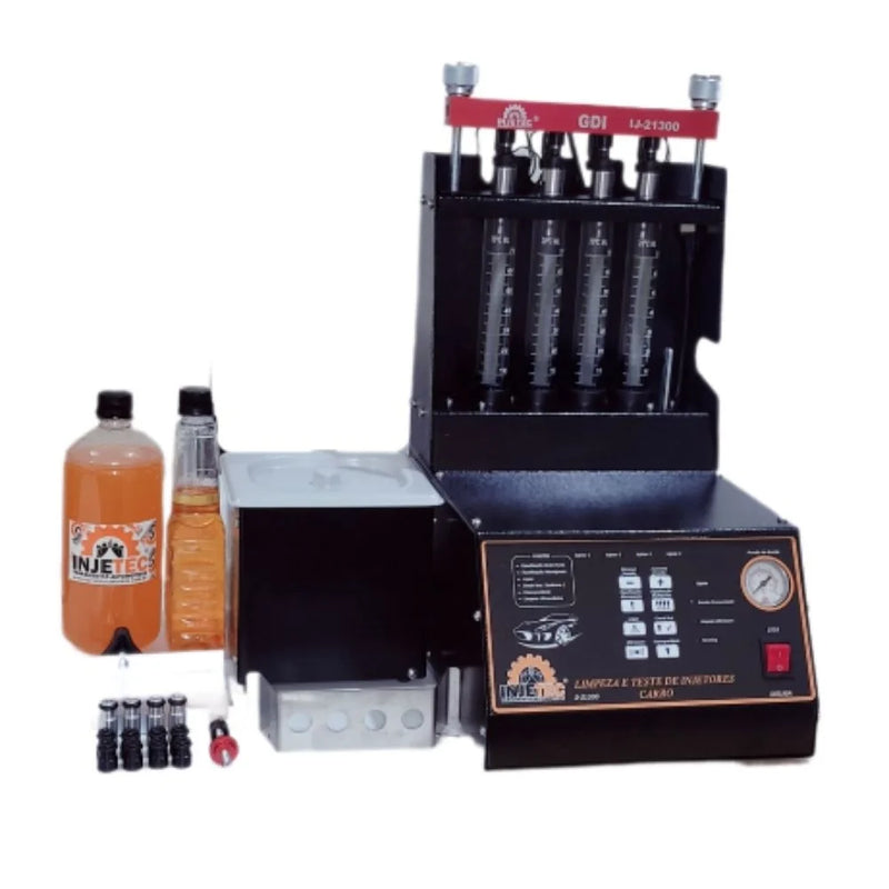 MAQUINA TESTE LIMPEZA BICOS INJETORES INJECAO DIRETA GDI CUBA 1 LT INJETEC
