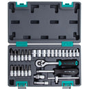 JOGO SOQUETES SEXTAVADOS 1/4 04-13MM 29 PEÇAS STELS