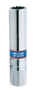 SOQUETE VELA ESTRIADO 14MM 3/8 POL KINGTONY