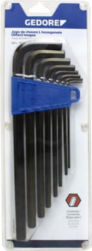 JOGO CHAVE HEXAGONAL (ALLEN) LONGA 3MM-14MM GEDORE 42L-10M