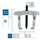 SACA POLIA DUAS GARRAS DESLIZANTES 110MM GEDORE 8220-10