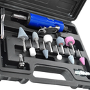 JOGO MINI RETIFICA PROFISSIONAL PNEUMATICA 1/4 ACESSORIOS PDR