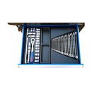 CARRINHO METALICO AZUL 7 GAVETAS 153 FERRAMENTAS KINGTONY