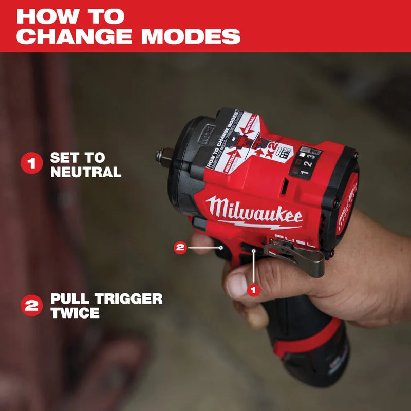 CHAVE IMPACTO MILWAUKEE 1/2 2563 M12 FUEL 745NM