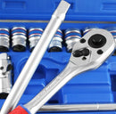 JOGO SOQUETES SEXTAVADOS 1/2 08-32MM 24 PEÇAS KINGTONY