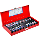 JOGO SOQUETES TORX MACHO FEMEA 3/8 1/2 KING TONY 20 PEÇAS