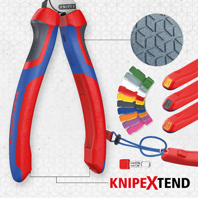 ALICATE PRENSA TERMINAL 0,25-16MM PONTA OCA KNIPEX 97 72 180